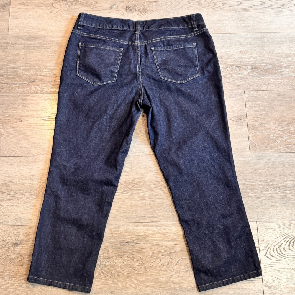 The Limited Denim 312 Womens Dark Wash Crop Jeans Size 10 - Picture 2 of 7
